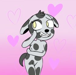 animal_crossing animal_crossing_new_horizons anthro canine cute dalmatian dog female furry myart nintendo portia_(animal_crossing)