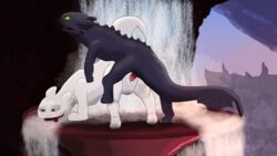 16:9 absurd_res animal_genitalia ass ass_up bodily_fluids cum cum_in_pussy cum_inside dragon dreamworks duo female female_penetrated feral feral_on_feral feral_penetrated feral_penetrating feral_penetrating_feral genital_fluids genitals hi_res how_to_train_your_dragon light_fury looking_pleasured male male_penetrating male_penetrating_female night_fury nubless orgasm penetration penis pussy raised_tail roylva scalie straight toothless vaginal_penetration waterfall western_dragon widescreen