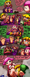 5_toes absurd_res animal_crossing animal_crossing_girl black_eyes black_sclera blonde_hair blush bodily_fluids bound colored_nails dialogue duo english_text feet female foot_fetish foot_focus foot_lick foot_play genitals green_eyes hair hi_res human humanoid humanoid_feet humanoid_genitalia humanoid_penis hylian itching licking link male malesub mammal nails nintendo open_mouth penis pink_hair saliva smelly smelly_feet smile soles stocks straight super_smash_bros. super_smash_bros._ultimate text the_legend_of_zelda tickling tickling_feet toes tongue tongue_out toon_link twomario_(artist) video_games villager_(animal_crossing) wind_waker