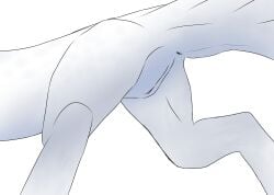 2026 animal_genitalia anus ass ass_focus back_view dragon feral fury_(httyd) hind_legs httyd light_fury light_scales mythology oc simple_background suggestive tail vagina vulva