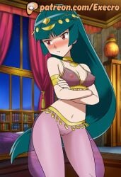 1girls 2d adorable ai_assisted ai_generated anime anime_style annoyed arabian_clothes crossed_arms cute dark_green_hair embarrassed erotic execro facing_away game_freak harem_girl harem_jewelry harem_outfit harem_pants headwear hi_res highres indoors intimacy library light light_frown long_hair looking_away medium_breasts night nintendo novelai patreon pokemon pokemon_rgby pout pussy red_eyes see-through see-through_clothes sexy soft_breasts solo solo_female solo_focus standing uncensored vagina very_long_hair watermark window