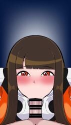 animated asian asian_female ass big_ass big_breasts breasts brown_hair creople large_ass large_breasts minato_asahi nipples nude_male orange_eyes size_difference superheroine tagme technically_nude thick_thighs thighs tokusatsu ubikitas ultraman_(franchise) ultraman_r/b ultrawoman_grigio vertical_video video