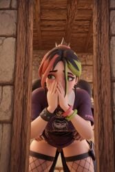 3d ai_generated blush choker fishnets fortnite grabbing_from_behind helsie_(fortnite) sex_from_behind shindhas stealth stealth_sex vaginal_sex