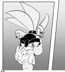 2026 afrosoricid anthro b333sss black_and_white breasts ear_piercing ear_ring female flat_chest flat_chested genitals gesture heart_gesture hi_res idw_publishing looking_at_viewer mammal monochrome nipples piercing ring_piercing sega sharp_teeth small_breasts solo sonic_(series) sonic_the_hedgehog_(comics) sonic_the_hedgehog_(idw) sonic_the_hedgehog_(series) surge_the_tenrec teeth tenrec vulva