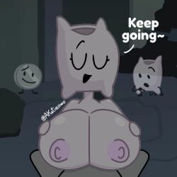 akatieowo background battle_for_bfb battle_for_bfdi battle_for_dream_island bedroom bfb bfdi big_breasts breasts closed_eyes grabbing_boobs grabbing_breasts grabbing_own_boobs grabbing_own_breasts grabbing_own_tits grabbing_tits humanoid nickel_(bfdi) nipples object_shows pillow_(bfdi) pov room talking talking_to_viewer the_power_of_two titjob titjob_pov tpot