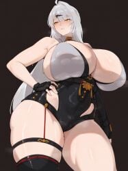 1girls areola ass ass_bigger_than_head big_areola big_ass big_breasts big_nipples big_thighs blush breasts breasts_bigger_than_head clothed clothing enormous_ass enormous_breasts enormous_thighs female gigantic_ass gigantic_breasts gigantic_thighs hoyoverse huge_areola huge_ass huge_breasts huge_nipples huge_thighs hyper hyper_ass hyper_breasts hyper_thighs legwear leotard light-skinned_female light_skin long_hair nipples puffy_areola puffy_nipples sweat sweatdrop sweating thick_thighs thighs thighs_bigger_than_head very_long_hair wet wet_body wet_clothes wet_clothing wet_skin white_hair yellow_eyes yixuan_(zenless_zone_zero) zenless_zone_zero zer0artzer0