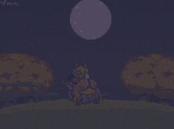 amazon_position amazonian_mating_press animated cum cum_in_pussy cum_inside deltarune dmoons female human_on_anthro kris_(deltarune) mating_press noelle_holiday pussy susie_(deltarune) threesome