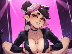 ai_generated callie_(alterna) cleavage nice_tits paizuri paizuri_under_clothes splatoon