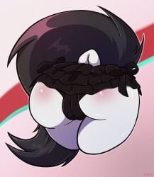 alternate_version anus ass butt_only cameltoe clothes colored dock erein erein_(artist) flat_colors friendship_is_magic g4 gradient_background heart high_res large_anus large_butt lovebutt mlp_g4 my_little_pony nudity panties plot pony solo striped_underwear tail underwear