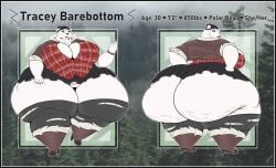 4_toes 5_fingers anthro ass beanie bear beckoning big_breasts big_butt black_border boots border bottomwear breasts cellulite character_name clothed clothed_anthro clothed_female clothing curvy_figure ear_piercing feet female female_anthro fingers footwear front_view genitals gesture hair hand_on_butt hand_on_leg hand_on_own_butt hand_on_own_leg hand_on_own_thigh hand_on_thigh hat headgear headwear heart_symbol hi_res high_heeled_boots high_heels huge_breasts huge_butt huge_hips huge_thighs humanoid_hands hyper hyper_butt hyper_hips hyper_thighs inner_boob looking_at_viewer looking_back looking_back_at_viewer mammal miniskirt nipple_outline open_clothing open_shirt open_topwear pattern_clothing pattern_shirt pattern_topwear piercing plaid plaid_clothing plaid_shirt plaid_topwear polar_bear rear_view shirt shoes short_hair short_tail skarlett_cynder_(artist) skindentation skirt solo stated_age stated_height stated_species stated_weight tail text thick_thighs toes topwear torn_thigh_highs tracey_barebottom ursine voluptuous voluptuous_anthro voluptuous_female vulva white_body wide_hips