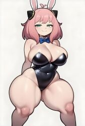 1girls aged_up ai_generated anya_forger bedroom_eyes big_ass big_breasts big_butt brasil_louco bubble_ass bubble_butt bunny_costume bunny_ears bunnysuit clothed clothed_female curvaceous curvy curvy_body curvy_female curvy_figure female female_focus female_human female_only full_body full_clothed fully_clothed gigantic_ass huge_breasts large_ass looking_at_viewer seducing seducing_viewer seductive seductive_look seductive_pose seductive_smile sexy sexy_body sexy_pose shortstack simple_background solo solo_female solo_focus spy_x_family tagme thick thick_ass thick_body thick_butt thick_legs thick_thighs white_background