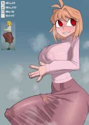 1futa arcueid_brunestud big_breasts big_penis blonde_futa blonde_hair blush blushing_futa breasts bulge bulge_through_clothing bulge_under_clothes clothed clothing cock cock_ring dick dickgirl erect_penis erect_penis_under_clothes erection erection_under_clothes erection_under_clothing erection_under_skirt futanari horny horny_futa huge_breasts huge_cock looking_at_another melty_blood_arcueid_figure_(meme) meme nipples nipples_visible_through_clothing penis penis_outline penis_under_clothes red_eyes smile smiling standing steam steaming_body thick_thighs thighhighs thighs tsukihime voluptuous win.a12