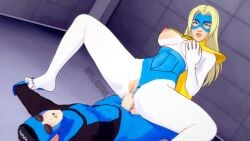 3d blonde_blazer crossover dispatch_(game) female heroine_in_trouble invincible invincible_(tv_series) male mark_grayson mylladinx sex superhero superheroine training