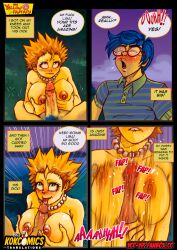 1girls big_breasts breasts chesare glasses kokcomics licking licking_penis lisa_simpson nerd nerdy_male outdoor_nudity outdoor_sex outdoors short_hair the_simpsons titties tittyfuck yellow_body yellow_skin