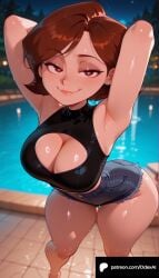 1girls absurd_res absurdres ai_generated artist_name ass big_ass big_breasts blurred_background blurry_background breasts brown_eyes brown_hair cartoon cartoony depth_of_field disney elastigirl female female_focus female_only helen_parr hi_res high_quality high_resolution highres large_ass large_breasts odexai patreon patreon_link patreon_url patreon_username pixar short_hair small_waist solo_focus straight the_incredibles the_incredibles_2 thick_thighs thin_waist wide_hips