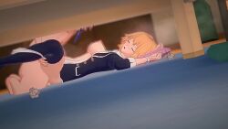 1girls 2boys astolfo_(fate) breasts censored fate/grand_order fate_(series) female fujimaru_ritsuka_(male) internal_cumshot jeanne_d'arc_(fate) large_breasts male multiple_males penis semen semen_on_body sleep_molestation sleeping spread_legs stealth_sex straight tagme toushin video