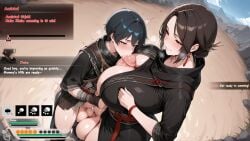 1boy 1futa 1girls age_difference ai_generated autopaizuri bed blowjob blush chinese_clothes clothed_sex cum cum_in_mouth dynasty_warriors futa_on_male futa_with_male futadom futanari gloves heavy_breathing huge_cock huge_testicles lawlbw191 mommy penis_size_difference precum pubic_hair size_difference smile steaming_body text text_bubble zhuhe