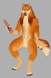 2026 4_toes 5_fingers animal_dildo animal_genitalia animal_sex_toy anthro athletic athletic_anthro athletic_male balls biped black_claws black_lips black_nose black_pawpads blue_eyes body_hair brown_body brown_fur canid canine canine_dildo canis cheek_tuft chest_tuft claws digitigrade dildo dipstick_fingers dipstick_tail dipstick_toes facial_tuft fangs feet finger_claws fingers flat_colors fluffy fluffy_tail fur genitals gloves_(marking) grey_background happy_trail hi_res holding_dildo holding_object holding_sex_toy inner_ear_fluff knot knotted_dildo leg_markings licking licking_lips lips long_mane male mammal mane markings multicolored_body multicolored_fur mythological_canine mythological_creature mythology neck_tuft nude nude_anthro nude_male open_mouth orange_body orange_fur pawpads paws pink_dildo sex_toy sharp_teeth sheath simple_background sitting skullsbesan smile snout socks_(marking) solo tail tail_markings tan_body tan_fur teeth toe_claws toes tongue tongue_out tuft werecanid werecanine werecreature werewolf werewolf_(arkoninu) wolf