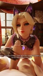 1boy 1girls 3d 9:16 before_oral big_penis black_cat_mercy blonde_hair blowjob breasts cheating cheating_(relationship) cheating_boyfriend cosplay cuckquean english_text female handjob homewrecker huge_cock lapis_lazuli002 large_penis looking_at_viewer male mercy overwatch overwatch_2 penis pov selfie snapchat straight tagme text third-party_edit
