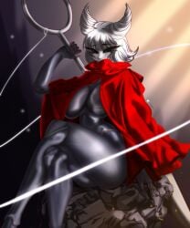 anthro ass boob breast breasts bug comm digitalart fanart female furryfemale hollow_knight hornet_(hollow_knight) legs sexy silksong yaki_chun