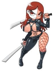 1girls ass big_ass big_breasts big_butt breasts female female_only high_heel_boots high_heels marvel marvel_comics minus8 red_eyes red_hair solo solo_female solo_focus thick thick_thighs typhoid_mary voluptuous wide_hips