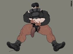 2boys anal_fingering anus ass_grab asshole bara big_dom_small_sub big_penis bubble_ass bubble_butt couple couple_(romantic) daddy daddy_kink dilf extreme_size_difference fingering fingering_ass gay gay_domination gay_sex height_difference horny huge_cock large_penis male male/male male_only muscular muscular_male nude nude_male police police_uniform pubic_hair romantic_couple size_difference swat ten_g89 thick_penis uniform veiny_penis yaoi