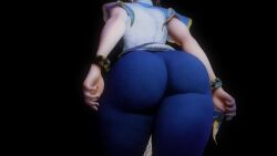 3d animated ass ass_focus big_ass big_butt big_thighs chun-li clothing curvy_female female human no_sound pale_skin smooth_skin straight_hair street_fighter street_fighter_6 tagme thick_thighs video virt-a-mate virtamate walking_away wristwear