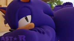 5_toes bedroom bedroom_eyes big_ass big_ass_(male) big_butt big_butt_(male) feet gay indoors inside male male_only open_window smile smiling smiling_at_viewer sonic_the_hedgehog sparkliiastor toe_ring toe_rings