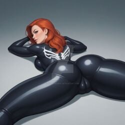 1girls ai_generated big_ass big_breasts big_thighs breasts curvaceous curvy curvy_figure digital_media_(artwork) female girlpowerinc hips hourglass_figure huge_ass huge_breasts huge_thighs klyntar large_ass large_breasts large_thighs legs light-skinned_female light_skin marvel marvel_comics mary_jane_watson mature mature_female red_hair slim_waist spider-man_(series) symbiote symbiote_suit thick thick_hips thick_legs thick_thighs thighs venom_(marvel) voluptuous waist wide_hips