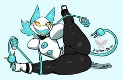 bondage fat_ass pussy spread_legs tasque_manager_(deltarune)