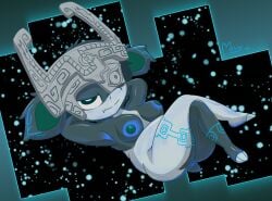 anthro armor big_ears bodypaint breasts claws cosplay erect_nipples fan_character female generation_1_pokemon headgear helmet hi_res imp mammal midna mossycl nadine_(mossycl) nidorina nintendo nipples pokemon pokemon_(species) rodent slightly_chubby slightly_chubby_female solo the_legend_of_zelda twilight_princess