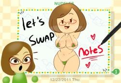 nikki (swapnote) from nintendo by instantnudeles