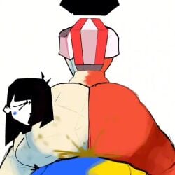 1futa 2futas anal anal_sex animated ass big_ass blush ena ena_(dream_bbq) ena_(series) fart fart_fetish farting_during_anal farting_during_sex farting_while_penetrated fat_ass futanari pleasure_face riding scat shart sound stock_fart_sfx tagme two-tone_body unum video