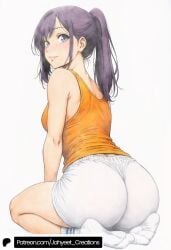 ass ass_focus big_ass feet sitting solo_female solo_focus solo_leveling sung_jin-ah wedgie