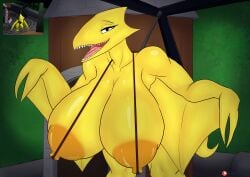 1girls big_breasts breasts dinosaur dinosaur_girl enormous_breasts female female_only giant_breasts gigantic_breasts huge_breasts large_breasts little_cat massive_breasts rainbow_friends reference_image roblox roblox_game rule_63 voluptuous voluptuous_female yellow_(rainbow_friends)