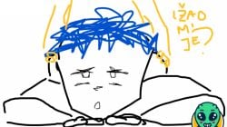 1boy 1boys ahe_gao ahe_gao ahegao_face backshots bad_quality blue_hair eyes_rolling_back kairo.washere kata.ri00 laying_down low_quality male_focus monologue penetration penetration_from_behind question questionable_content roblox roblox_avatar short_hair sketch small_nose white_skin white_skinned_male