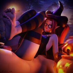 1boy 1boy1girl 1girls 2024 3d 3d_model barefoot bewitching_janna blender blue_eyes bottomless bracers clitoral_hood clitoris exposed_thighs faceless_male feet feet_together feet_up female foot_fetish glasses halloween halloween_2024 jack-o'-lantern janna_windforce league_of_legends leggings legs_together legs_up light-skinned_female light-skinned_male long_hair looking_at_viewer male nibs3d night night_sky nude_male outdoor_sex outdoors pale_skin pale_skinned_female partially_clothed partially_clothed_female partially_clothed_female_nude_male penetration penis penis_in_pussy pointy_ears ponytail pumpkin reverse_cowgirl_position round_glasses sex sitting_on_lap sitting_on_person smile smiling_at_viewer soles straight straight_sex striped_legwear tales_from_the_rift_series thighhighs thighs toes tree trees vaginal_penetration vaginal_sex vambraces watermark witch witch_costume witch_hat wrinkled_feet wrinkled_soles