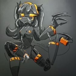 cum cum_in_pussy drone drooling j_(murder_drones) messy murder_drones n_(murder_drones) penetrating_pov penetration pleading pleading_with_her_eyes robot robot_girl sex submissive submissive_female tears teary_eyes yellow_eyes