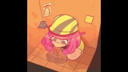 1boy 1girls animated ass bathroom bathroom_stall big_ass big_breasts big_butt big_penis blowjob breasts clothed_female_nude_male clothing curvaceous curvy curvy_figure disembodied_penis fellatio female fully_clothed green_eyes harmony_(splatoon) hat huge_ass huge_cock inkling inkling_girl long_hair loop male mstreetsamurai multicolored_eyes nintendo no_sound nude oral oral_sex partial_male penis pink_eyes public_restroom public_sex purple_hair shorter_than_10_seconds shorter_than_30_seconds splatoon splatoon_3 steam steamy_penis tagme thick_thighs video voluptuous voluptuous_female