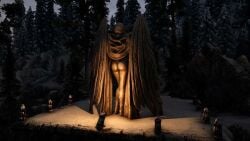 3d ass daedra daedric_prince elder_scrolls goddess meridia mod modification skyrim statue the_elder_scrolls the_elder_scrolls_v:_skyrim wings