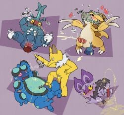 after_sex anal anal_sex argon_vile balls blush blush_lines bodily_fluids boxers_(clothing) clothing cum cumshot dildo dildo_in_ass dildo_insertion disembodied_hand ejaculation erection feet foot_fetish foot_on_penis foot_play generation_1_pokemon generation_2_pokemon generation_5_pokemon generation_6_pokemon genital_fluids genitals gloves hand_on_head handwear heracross hi_res hypno_(pokemon) hypnosis male male/male mind_control monster_mind nintendo noibat object_in_ass orgasm penetration penis pokemon pokemon_(species) pubes ringed_eyes sandslash seismitoad sex_toy sex_toy_in_ass sex_toy_insertion sniffing sniffing_clothes sound_effects tears tears_of_pleasure tickling tickling_feet underwear underwear_on_head urine urine_from_ass urine_in_ass urine_on_self urine_on_stomach watersports