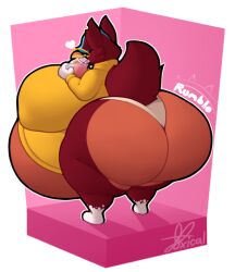 bbw big_ass big_breasts breasts bubble_butt casey_(chip_at_night) female furry huge_ass huge_breasts overweight tagme thick_thighs toxical wide_hips