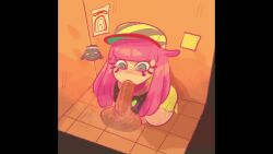 1boy 1girls animated ass bathroom bathroom_stall big_ass big_breasts big_butt big_penis blowjob breasts clothed_female_nude_male clothing curvaceous curvy curvy_figure disembodied_penis edit fellatio female fully_clothed green_eyes harmony_(splatoon) hat huge_ass huge_cock inkling inkling_girl long_hair loop male mstreetsamurai multicolored_eyes musi_cassie nintendo noisy_oral nude oral oral_sex partial_male penis pink_eyes public_restroom public_sex purple_hair sea_anemone shorter_than_10_seconds shorter_than_30_seconds sound sound_edit splatoon splatoon_3 steam steamy_penis tagme thick_thighs video voluptuous voluptuous_female