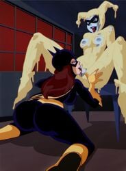 2girls accurate_art_style ahe_gao ahegao_face areolae arms_behind_back ass ass_grab barely_covered batgirl batgirl_(the_new_batman_adventures) batman:_the_animated_series batman_(series) batter boobs_out breasts breasts_out bulge bulge_through_clothing cake_batter canon_appearance canon_costume clitoral_hood clitoral_stimulation clitoris covered_in_cream cunnilingus dc dc_comics dcau detailed_background dripping eating_pussy female female/female female_focus female_on_top female_only female_pleasuring_female femdom femsub hand_on_thigh harleen_quinzel harley_quinn harley_quinn_(classic) hentainador hero_on_villain legs legs_apart legs_open legs_spread lesbian_sex licking licking_pussy looking_at_partner looking_down looking_pleasured mask massive_ass nipples nude nude_female nude_female_clothed_female on_ass on_knees on_table open_mouth oral oral_sex oral_simulation pleasure_face pleasured pleasured_face pleasured_female pussy pussy_bulge pussy_licking pussy_lips red_hair sex spread_legs superheroine supervillain thick_ass tongue tongue_out vagina vaginal_sex vaginal_stimulation villain villain_on_hero warner_brothers white_skin wide_hips yuri