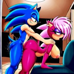 ai_generated ass blue_body blue_fur breasts female incest magenta_fur male male/female pink_hair sex sonia_the_hedgehog sonic_(series) sonic_the_hedgehog sonic_the_hedgehog_(series) sonic_underground straight veiny_penis