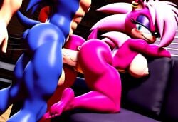 ai_generated ass blue_body blue_fur breasts female incest magenta_fur male male/female pink_hair sex sonia_the_hedgehog sonic_(series) sonic_the_hedgehog sonic_the_hedgehog_(series) sonic_underground straight veiny_penis