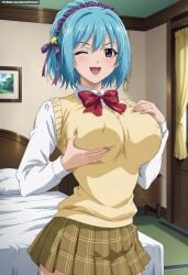 1girls ai_generated aindroidparanoid ass bedroom big_ass big_breasts big_butt blue_hair breast_grab breasts busty cameltoe curvy cute fat_ass female female_only from_behind gigantic_ass grabbing_breasts grabbing_own_breast hair hi_res hips huge_ass huge_breasts human indoors kurono_kurumu large_ass large_breasts legs massive_ass narrow_waist panties ponytail purple_hair rosario+vampire school school_uniform schoolgirl shirt skirt slim_waist squeezing squeezing_breast stable_diffusion succubus sweater tagme thick_ass thick_thighs touching_breast voluptuous waist white_panties wide_hips