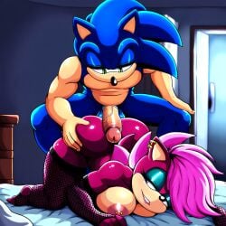 ai_generated ass blue_body blue_fur breasts female incest magenta_fur male male/female pink_hair sex sonia_the_hedgehog sonic_(series) sonic_the_hedgehog sonic_the_hedgehog_(series) sonic_underground straight veiny_penis