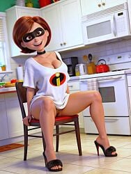 ai_generated helen_parr no_bra no_panties pussy spread_legs the_incredibles