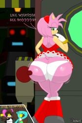 1girls 2024 amy_rose arin_hanson artist_signature ass ass_cleavage ass_focus batboyexe big_ass big_butt butt_crack dan_avidan flicky game_grumps hedgehog hedgehog_girl huge_ass huge_butt laugh laughing mobian_(species) panties self_upload sonic_(series) sonic_adventure sonic_the_hedgehog_(series) tagme teasing upskirt